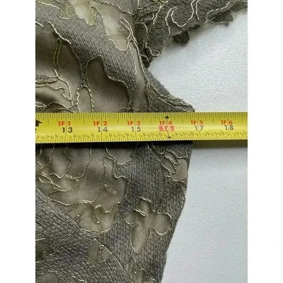 Tadashi Shoji Ilussion Yoke Lace Cocktail  Dress Knee length size 6 - Picture 6 of 11